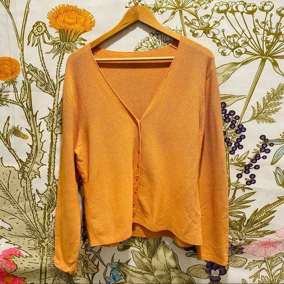 Eileen Fisher Sweaters - Eileen Fisher Orange Cardigan Sweater
